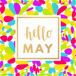 Hello may sale banner vector