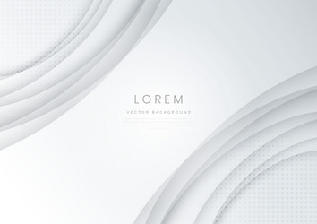 abstract modern white and gray gradient circles vector image