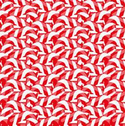 abstract red stripe and curve seamless pattern vector image