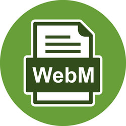 webm file document icon vector image