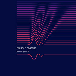 abstract background with a dynamic musis waves vector