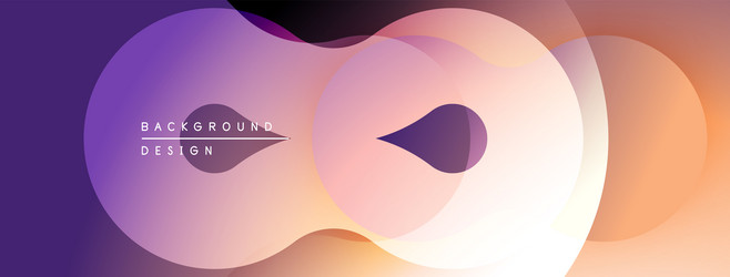 abstract flowing shapes gradient colors soft vector image