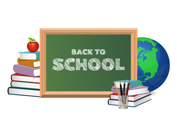 Back to School Supplies Vector Image