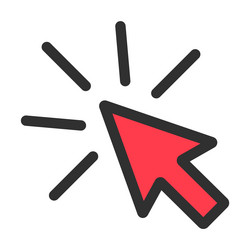 click icon arrow mouse web button cursor digital vector image