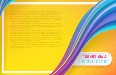 modern abstract background with waves and lines vector image