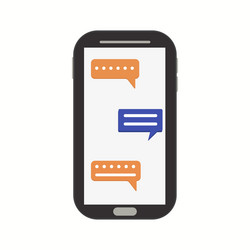 speech bubble with notification new message vector image