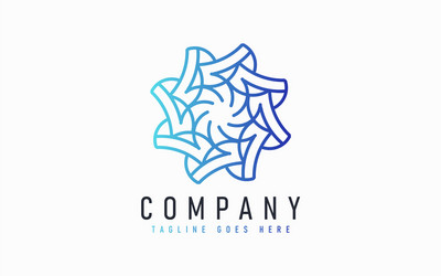 abstract modern logo design based from circular vector image