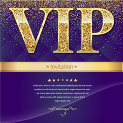 Golden symbol exclusivity label vip vector