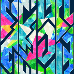 Dynamic Geometric Pattern vector image