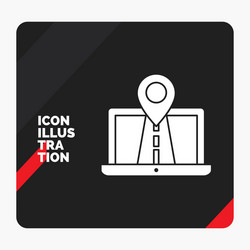 red and black creative presentation background vector image