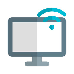 wireless internet connection for desktop vector image