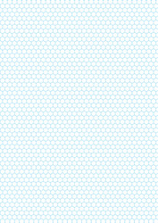 cyan color hexagon grid on white a4 size vector image