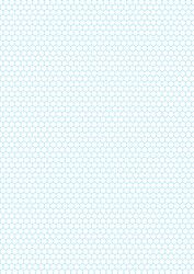 cyan color hexagon grid on white a4 size vector