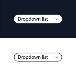 drop-down list for the website user interface vector image
