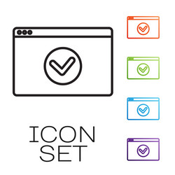 black line secure your site with https ssl icon vector image