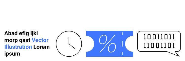 digital time management and data analysis vector image