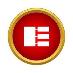 hierarchy icon simple style vector image
