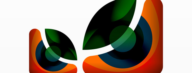 abstract background with color geometric shapes vector image