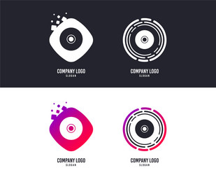 cd or dvd sign icon compact disc symbol vector