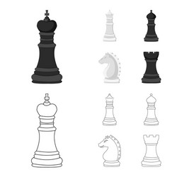 Design checkmate and thin symbol set Royalty Free Vector