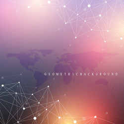 Complex Network Background vector image