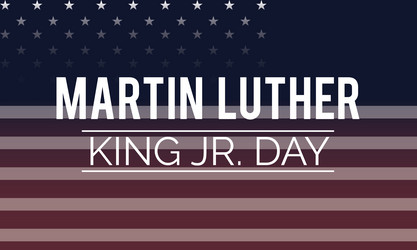 january 17 - mlk day design for martin luther Vector Image