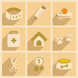 flat with shadow concept and mobile application vector image