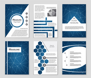 abstract layout background set for art vector image