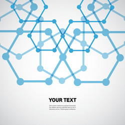 Molecular Structure Abstract Network vector image