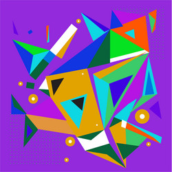 abstract modern triangles background pattern vector image