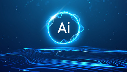 ai background abstract data digital tech science vector image