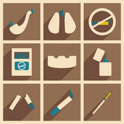 flat with shadow concept and mobile application vector image