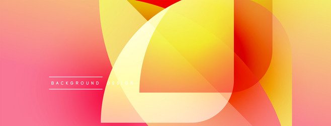 abstract gradient shapes overlap creating dynamic vector image