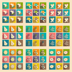 flat with shadow concept and mobile application vector image