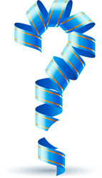 Realistic glitch font character question mark Vector Image