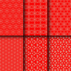 seamless pattern design with set collection vector image