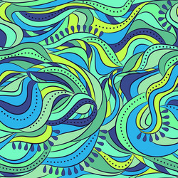 Abstract seamless pattern with waves vector