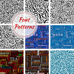 Random letters seamless pattern Royalty Free Vector Image