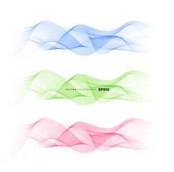 wave element with abstract colorful lines vector image