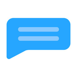 message icon in flat style for any projects vector image