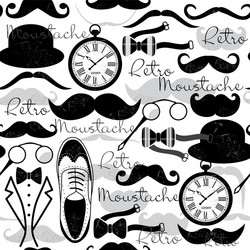 Retro Vintage Seamless Pattern Vector Image