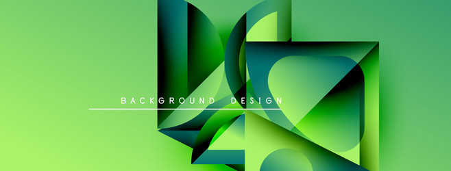 abstract geometric shapes overlap creating vector image