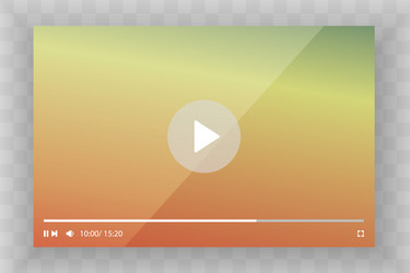 template video player for web and mobile apps vector image