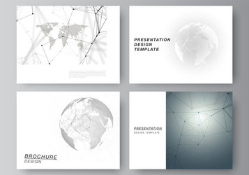 Modern Presentation Slides Layout vector image