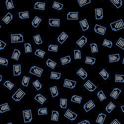 line file document icon isolated seamless pattern vector image