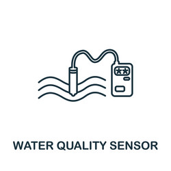 water quality sensor icon simple element from vector image