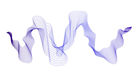 abstract backdrop with wave gradient lines vector image