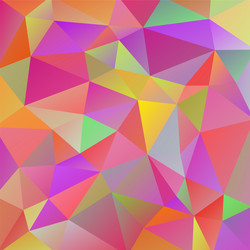 abstract colorful background of triangles vector image