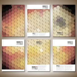 geometric backgrounds abstract hexagonal patterns vector image