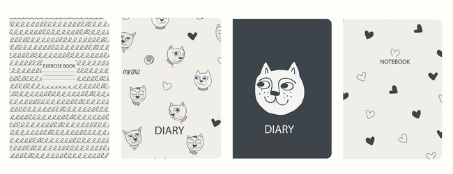 cover page templates based on seamless patterns vector image